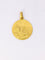 Pendentif Pendentif religieux vintage - Médaille ronde en or jaune 18 carats 58 Facettes 1087.17