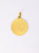 Pendentif Pendentif religieux vintage - Médaille ronde en or jaune 18 carats 58 Facettes 1087.17