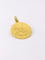 Pendentif Pendentif religieux vintage - Médaille ronde en or jaune 18 carats 58 Facettes 1087.17