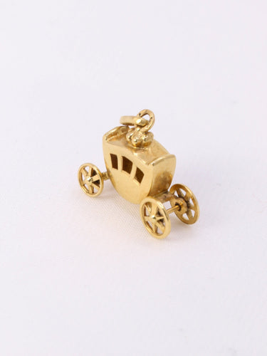 Pendentif Pendentif carrosse vintage en or jaune 18 carats 58 Facettes 1087.10