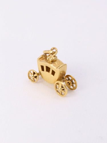 Pendentif Pendentif carrosse vintage en or jaune 18 carats 58 Facettes 1087.10