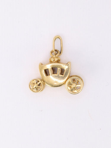 Pendentif Pendentif carrosse vintage en or jaune 18 carats 58 Facettes 1087.10