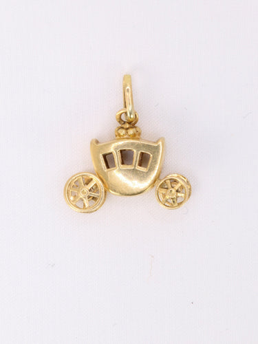 Pendentif Pendentif carrosse vintage en or jaune 18 carats 58 Facettes 1087.10