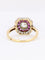 Bague 57.5 Bague Art déco en or 18 carats et platine, diamants et rubis calibrés 58 Facettes 882
