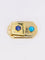 Broche Piero Dorazio Artcurial - Broche en or jaune 18 carats, lapis-lazuli et turquoise 58 Facettes 535