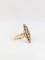 Bague 53.5 Bague marquise ancienne en or jaune 14k et diamants salt & pepper 58 Facettes 318