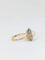 Bague 55.5 Bague marguerite en or jaune et argent avec diamants et perle fine 58 Facettes 685