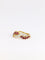 Bague 52 Bague vintage torsadée en or jaune 18 carats, diamants et rubis 58 Facettes 825