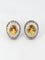 Boucles d'oreilles Clips d’oreilles vintage en or jaune 18 carats, citrines et diamants 58 Facettes 520