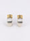 Boucles d'oreilles OJ PERRIN - Boucles d’oreilles godronnées en or jaune 18k et argent 58 Facettes 416