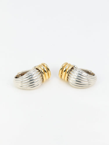 Boucles d'oreilles OJ PERRIN - Boucles d’oreilles godronnées en or jaune 18k et argent 58 Facettes 416