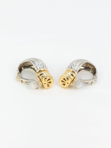 Boucles d'oreilles OJ PERRIN - Boucles d’oreilles godronnées en or jaune 18k et argent 58 Facettes 416