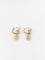 Boucles d'oreilles Dormeuses anciennes en or 18 carats, platine et diamants taille rose 58 Facettes 744
