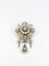 Broche Broche guirlande ancienne en or 18k et argent, perles fines et diamants 58 Facettes 340B