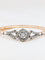 Bracelet Bracelet jonc or rose diamants taille ancienne 58 Facettes 664