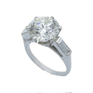 Bague Solitaire Diamant 58 Facettes