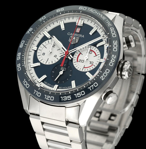 Montre TAG Heuer Carrera Calibre 02 - Montre automatique en acier 44 mm 58 Facettes TAG/CAR/008
