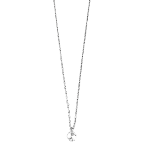 Collier Collier or blanc La Brune et la Blonde diamant 58 Facettes 330794