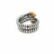 Bague 55 Bulgari Serpenti Tubogas - Bague en acier, or rose 18k et diamants 58 Facettes
