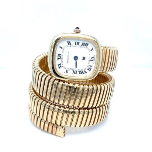 Montre Jaeger-LeCoultre Serpenti Tubogas - Montre Weingrill années 1970 en or 58 Facettes