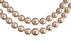 Collier Collier de Perles de Culture 2 Rangs, Fermoir Or 58 Facettes