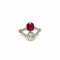 Bague 53 Bague Toi & Moi victorienne en or 18 carats, rubis et diamants 58 Facettes
