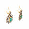 Boucles d'oreilles Art déco - Boucles d’oreilles pendantes en or blanc 18k, émeraudes colombiennes et diamants 58 Facettes