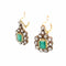 Boucles d'oreilles Art déco - Boucles d’oreilles pendantes en or blanc 18k, émeraudes colombiennes et diamants 58 Facettes