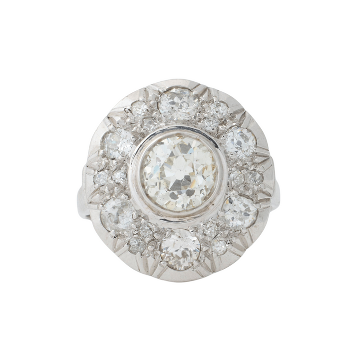 Bague 52 Bague marguerite diamants 58 Facettes