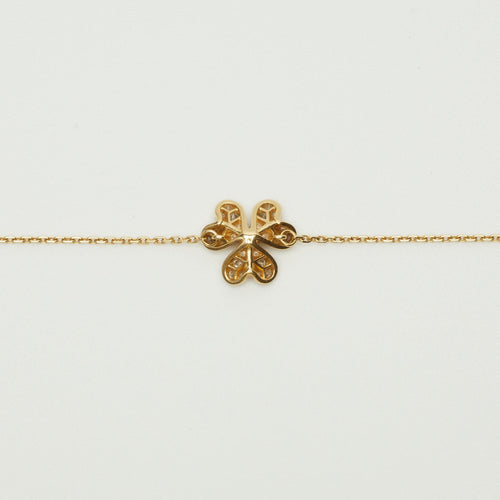 Bracelet Van Cleef & Arpels Frivole - Bracelet Mini pavé en or jaune et diamants 58 Facettes vca-b-yg-frvl-mini