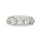 Bague Bague cinq pierres en or blanc 18 ct et diamants 1,85 ct 58 Facettes VI-0004