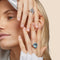 Bague Art déco - Bague en or blanc 14 ct avec aigue-marine 8,70 ct et diamants 58 Facettes VI-0012