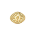 bague 50 Bague boule en or jaune avec diamant et péridots 58 Facettes B849