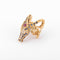 Bague 51 Lalaounis - Bague tête de crocodile en or jaune et saphirs, rubis, diamants 58 Facettes 1