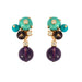 Boucles d'oreilles CARTIER - Délice de Goa - Pendants d'oreilles or rose, améthyste, turquoise, aventurine et diamants 58 Facettes DV0770-14