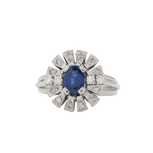 Bague 52 Bague saphir vintage 58 Facettes