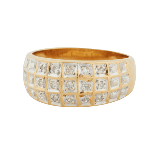 Bague 52 Bague or jaune et diamants 58 Facettes Ref 1052/18