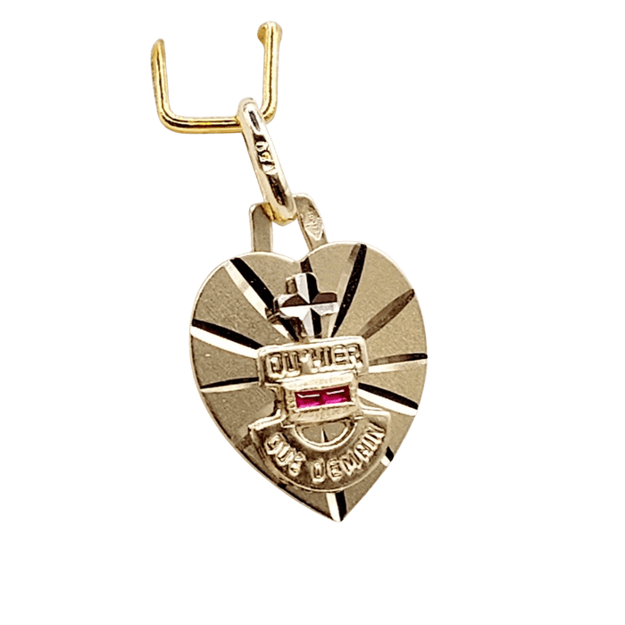 Pendentif AUGIS - Pendentif médaille d'amour or  "+ qu'hier - que demain" - L'Intemporelle 58 Facettes J5011X0000