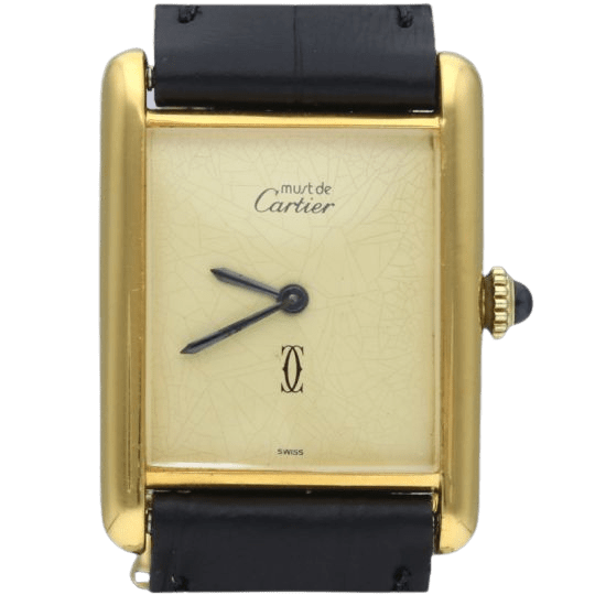 Montre Cartier Montre Tank Vermeil 58 Facettes MT40254