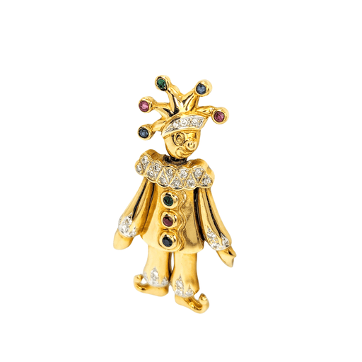 Harlequin pendant yellow gold 58 Facettes 29258