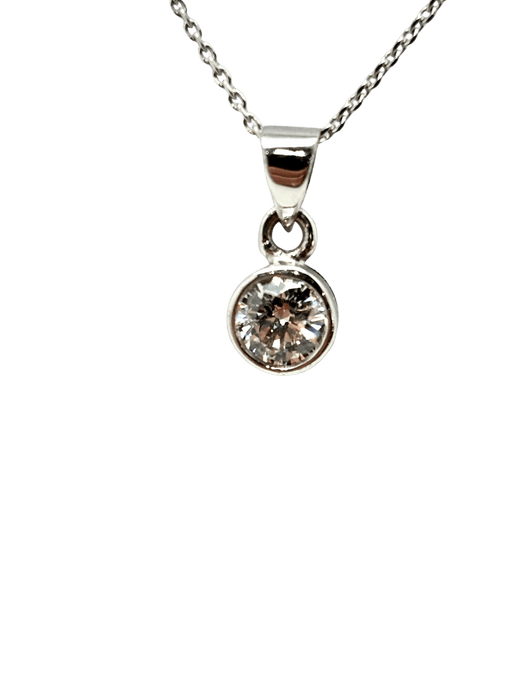 Pendentif PENDENTIF DIAMANT OR BLANC 58 Facettes M8842 M8845