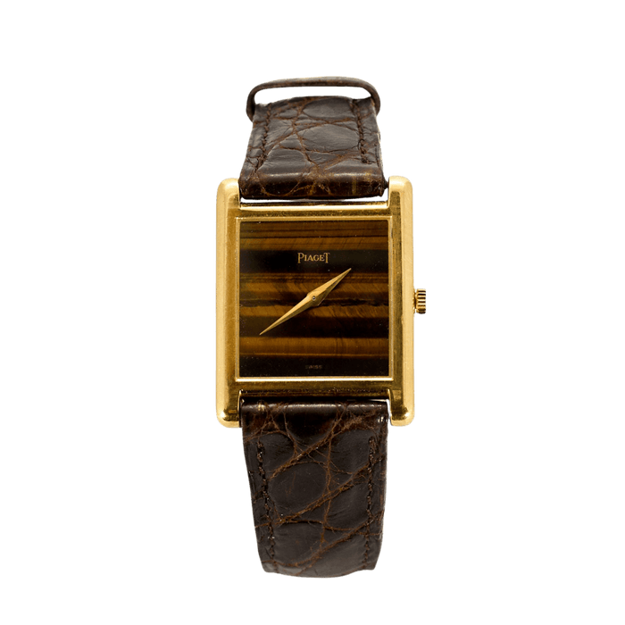 Montre VAN CLEEF & ARPELS et PIAGET - Montre or jaune, cadran œil de tigre 58 Facettes AB70