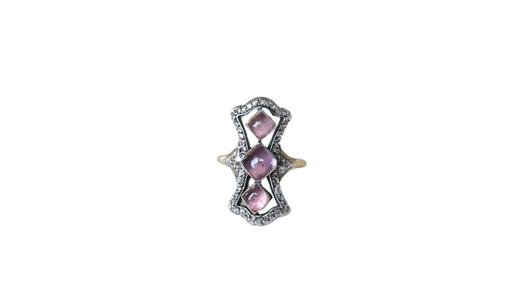 Ring 55 Marquise amethyst and diamond ring 58 Facettes