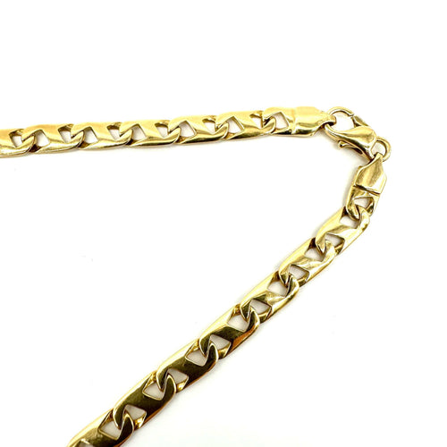 Collier Collier maille marine en or jaune 18 carats 58 Facettes Z1351305