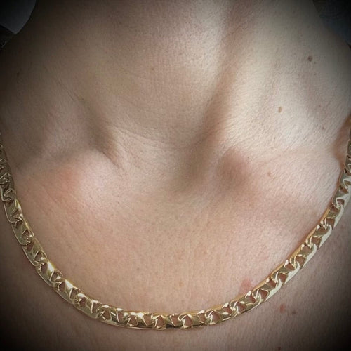 Collier Collier maille marine en or jaune 18 carats 58 Facettes Z1351305