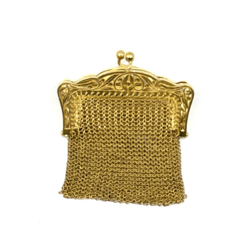 Porte-monnaie en cotte de maille en or jaune 750 58 Facettes Z1351440