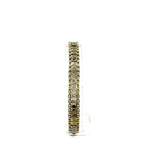 Bracelet Bracelet en or jaune 750 avec saphirs et diamants 58 Facettes Z1351550