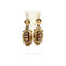 Boucles d'oreilles Boucles d'oreilles pendantes en or jaune 750 et demi-perles fines 58 Facettes Z1351652