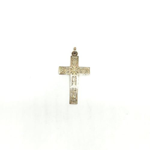 Pendentif Pendentif croix en volume en or jaune 750 58 Facettes Z1351718