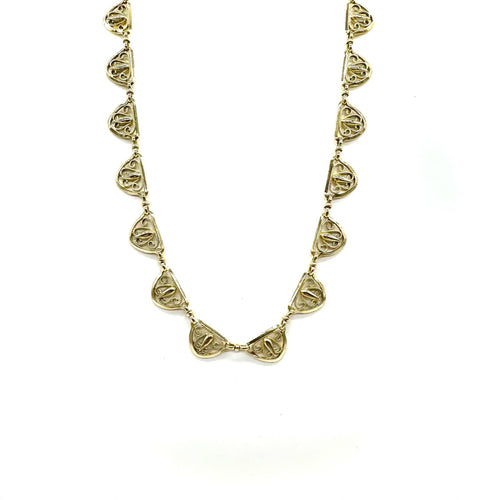 Collier Collier fantaisie en or jaune 750 58 Facettes Z1351743